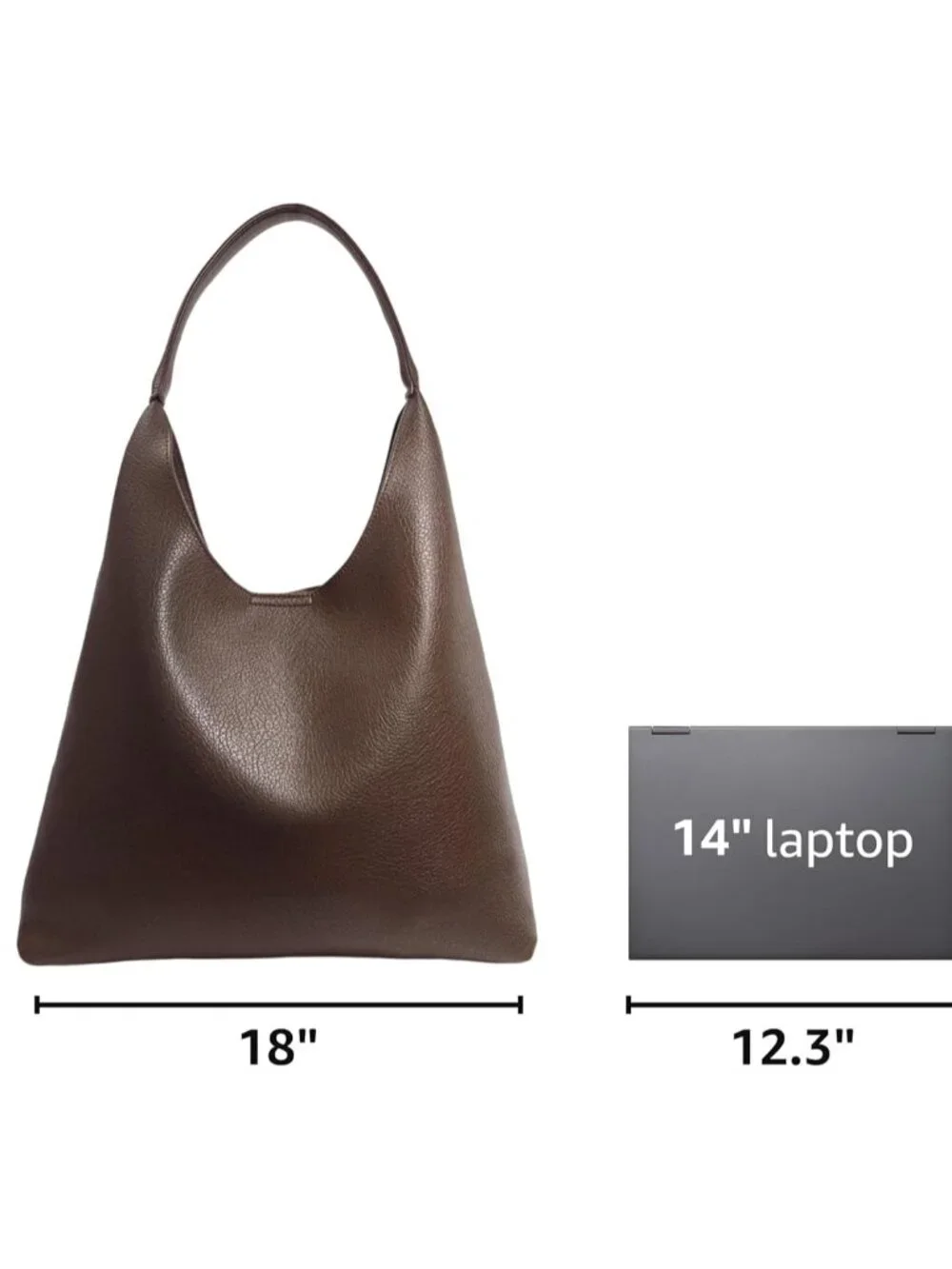 Hobo Bags for Women Soft Vegan Leather Shoulder Handbag Slouchy Tote Purses